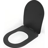 Elone Banyo Siyah Duroplast Yavaş Kapanan Klozet Kapağı