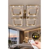 Elora Home Aria Model eskitme 4"lü Ledli 3 Renk Modu Kristal Salon Mutfak Yatak Çocuk Odası Avize