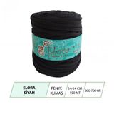 Elora Siyah Penye Kumas Orgu Ipi