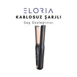 ELORIA Eloria Kablosuz Şarjlı Saç Düzleştirici , 3 Isı Ayarlı (160-190-220°C)Mini Düzleştirici