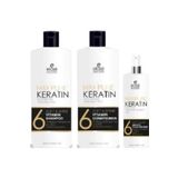Elose Keratin Özlü Saç Şampuanı (1000 Ml), Keratin Özlü Saç Kremi (1000 Ml), Keratin Özlü Saç Sütü (250ML)