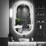 Eloura Led'li Lazer Kumlamalı Lavabo & Banyo Aynası (Dokunmatik Sensörlü) beyaz led'li 45 x 80