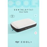 Elow Cool+ Serinletici Ortopedik Visco Yastık / Flat, 60 x 40 x 12 - 60 x 40 x 12 cm - Beyaz
