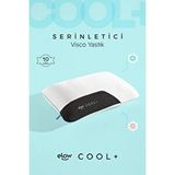 Elow Cool+ Serinletici Tombul Visco Ortopedik Yastık, 60 X 40 X 15 Beyaz