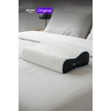 Elow Original Çift Taraflı Boyun Destekli Ortopedik Visco Yastık, 55 X 36 X 13/11 - 55 x 36 cm - Beyaz