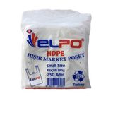 ELPO Küçük Boy Hışır Market Poşeti 1 Paket 250 Adet