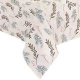 Elrene Home Fashions Tatil Ağacı Süslemeleri Kumaş Masa Örtüsü, Noel Masa Örtüsü, 152,8 cm x 300,8 cm, Dikdörtgen
