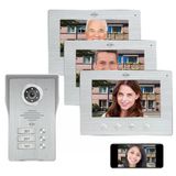 Elro Dv4000ıp-3 Wifi Ip Görüntülü Kapı İnterkomu │ 3 Daire │ Gece Görüşlü 1080P Full Hd Kamera │ 4 Çekirdekli Kablo │ 16 Zil Sesi
