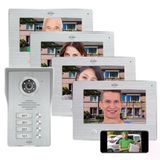 Elro Dv4000ıp-4 Wifi Ip Görüntülü Kapı İnterkomu │ 4 Daire │ Gece Görüşlü 1080P Full Hd Kamera │ 4 Çekirdekli Kablo │ 16 Zil Sesi