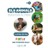ELS ANIMALS - PRACTICA EL TRAÇ I PINTA! Aprèn a escriure els noms dels animals seguint el traç i pintant els dibuixos!