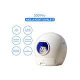 Els Pet S30 Pro 2. Nesil Otomatik Akıllı Kedi Tuvaleti Beyaz