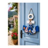 ELSA El Yapımı Deniz Temalı Ahşap Çapa Kapı Süsü – 40 × 35 cm