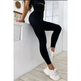 Elsa Fashion Toparlayıcı 2 Beden İncelten Korse Agraflı Tayt, Siyah, 2XL CSV241511el