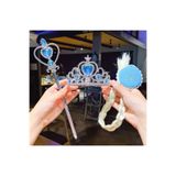 Elsa Frozen Karlar Ülkesi Frozen Elsa&Anna Sihirli Asa Saç ve Taç Seti