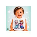 Elsa Frozen Keten Bebek Mama Önlüğü – Yumuşak, Emici, Yıkanabilir, Özel Tasarım P054