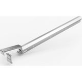 Elsa Kare Küpeşte Alüminyum Balkon Çamaşırlık Kurutmalık 80 x 30 mm - Gümüş