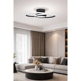 Elsa Siyah Modern Tasarım Enerji Tasarruflu Led Avize Beyaz Işık Salon Çocuk Odası Mutfak Yatak Odası Hol