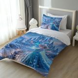 Elsa ve Kardan Adam Nevresim Takımı M11 - 001-Renkli - 160 x 220 cm