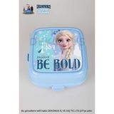 elsa YENİ SEZON COOL GIRL LİSANSLI FROZEN ELSA 2 KATLI BESLENME KUTUSU / LUNCH BOX (MAVI)