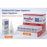 Elsabond 502 Süper Yapıştırıcı Japon Yapıştırıcı 20G Güçlü Hızlı Kuruyan Super Glue 50 Adet