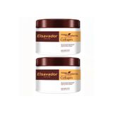 elsavador Argan Yağı Keratin Kolojen Doğal Yağ Içeren Besleyici Nemlendirici Saç Bakım Maskesi 2'li set