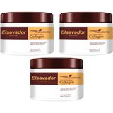 Elsavador Argan Yağı Keratin Kolojen Doğal Yağ Içeren Besleyici Nemlendirici Saç Bakım Maskesi 3'Li Set