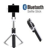 ELSE NIPPON Siyah-Beyaz Bluetooth Kumandalı Selfie Çubuğu-Tripod-Vlog-Monopod Telefon Tutucu