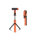 ELSE NIPPON Turuncu Bluetooth Kumandalı Selfie Çubuğu-tripod Vlog Telefon Tutucu