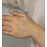 Else Silver Pırlanta Modeli Gümüş Ay Yıldız Kolye