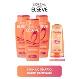 ELSEVE 3'lü 400ml Dream Long Onarıcı Bakım Şampuan + 175ml Saç Kremi Seti