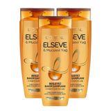 Elseve 6 Mucizevi Yağ Besleyici 3x450 ml Şampuan