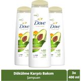Elseve Dove Ultra Care Dökülme Karşıtı Bakım Saç Bakım Şampuanı Avokado Özü 400 ml x3 Adet Bakım Yapıcı - yok
