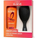 Elseve Dream Long Kırık Uç Onarıcı Bakım Şampuanı + Saç Fırçası Hediye Seti