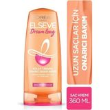 Elseve Dream Long Onarıcı ve Kolay Tarama Saç Bakım Kremi 360 ml – Uzun Saçlar İçin Besleyici ve Güçlendirici Formül