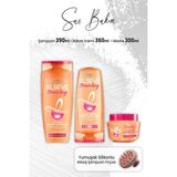 Elseve Dream Long Şampuan 390 Ml, Krem 360 Ml, Maske 300 ml ve Masaj Şampuan Fırçası Pembe