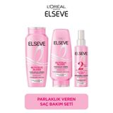 ELSEVE Glycolic Gloss Parlak Veren Saç Bakım Rutini Seti: Şampuan, Saç Kremi, Bakım Spreyi