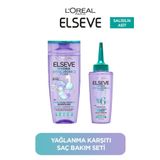 Elseve Hydra Pure Salisilik Asit Içeren Yağlanma Karşıtı Nemlendirici Şampuan + Saç Derisi Serum Seti