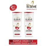Elseve Komple Onarıcı 5 Yapılandırıcı 2x390 ml Bakım Şampuan