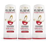 Elseve Komple Onarıcı 5 Yıpranmış Saçlar Için Keratinxs Içeren Yapılandırıcı 3x360 ml Bakım Kremi