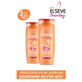 ELSEVE L'oréal Paris Dream Long Onarıcı Bakım Şampuanı 670 Ml 2 Adet