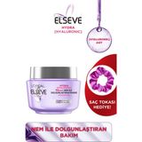 Elseve L'oréal Paris Elseve Hydra [hyaluronic] 72 Saat Nem ile Dolgunlaştıran Maske 300 ml + Saç Tokası