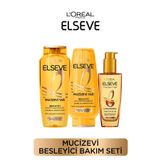ELSEVE Mucizevi Yağ Bakım Şampuan 400ml & Saç Kremi 250ml & Yıpranmış Saçlar Için Saç Bakım Yağı