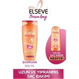 Elseve Uzun Saç Bakım Seti - 360 ml Dream Long Onarıcı Bakım Şampuanı ve 175 ml Saç Kremi