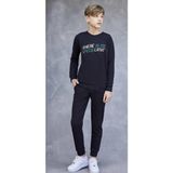Elsima 3171 Erkek Çocuk Uzun Kollu Pijama Takımı - Indigo - 10 Yaş