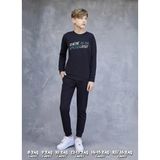 Elsima 3171 Erkek Çocuk Uzun Kollu Pijama Takımı - Siyah - 10 Yaş