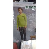 Elsima 3174 Erkek Çocuk Uzun Kollu Pijama Takımı - Yeşil - 12 - 13 Yaş