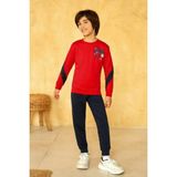 Elsima A2909 Erkek Çocuk Kırmızı Pijama Takımı - 5 Yaş