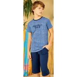 Elsima Mavi Erkek Çocuk Pijama Takımı - Elsima - Mavi - 10 Yaş - B3063-MAVİ-10 Yaş - Beyaz
