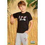 Elsima Siyah Erkek Çocuk Pijama Takımı - Elsima - Siyah - 4 Yaş - A3035-SİYAH-4 Yaş - Beyaz