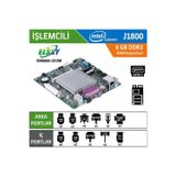 Elsky EM6800-2COM Intel Celeron J1800 Fansız Endüstriyel Mini ITX Anakart